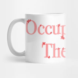 Occupational Therapy Mini Flowers - Pink and Red Mug